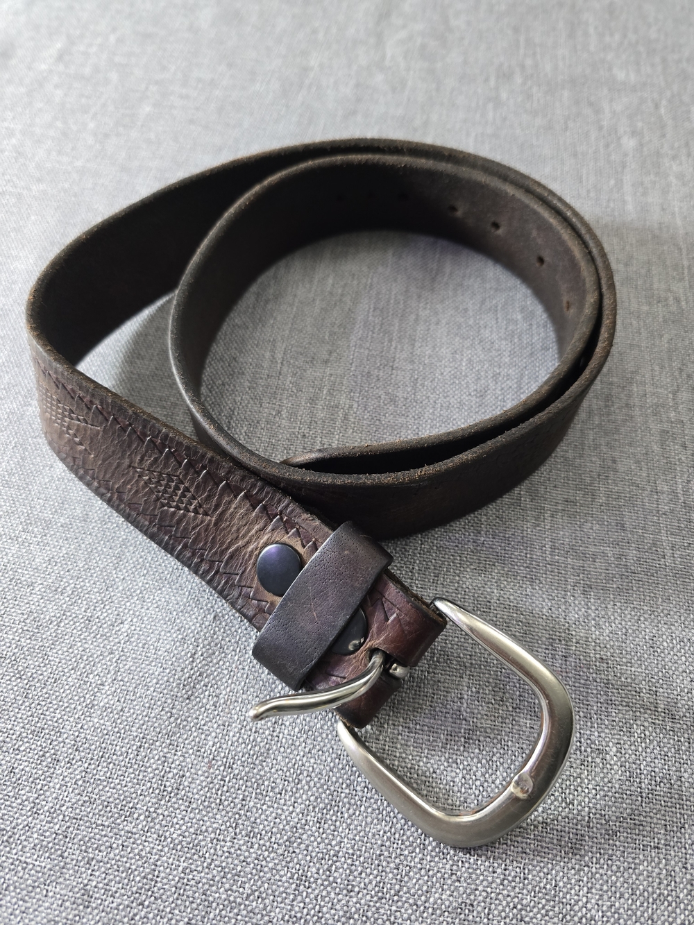 Classic Brown Leather Men's Belt Size 31 inches To 36 inched